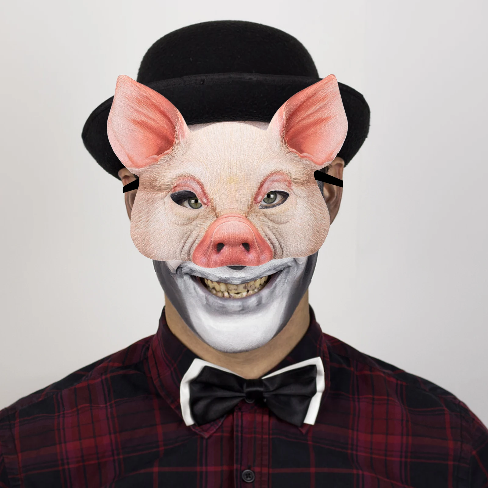 

Animal Pig Mask Pink Half Face Lightweight Party Festival Carnival Masquerade Ball Halloween Cosplay Wearable Design