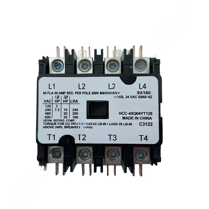 

24V 40A 9X160 HCC-4XQ04YT129 American four-pole AC contactor flying horse cutting machine
