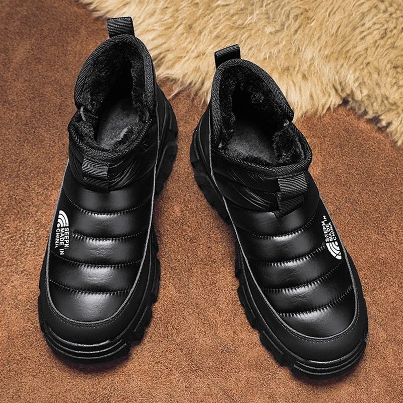 

Winter Ankle Boots Add Velvet Men's Sneakers Boots for Men Soft and Comfortable Sports and Leisure Wear-resistant Non-Slip New