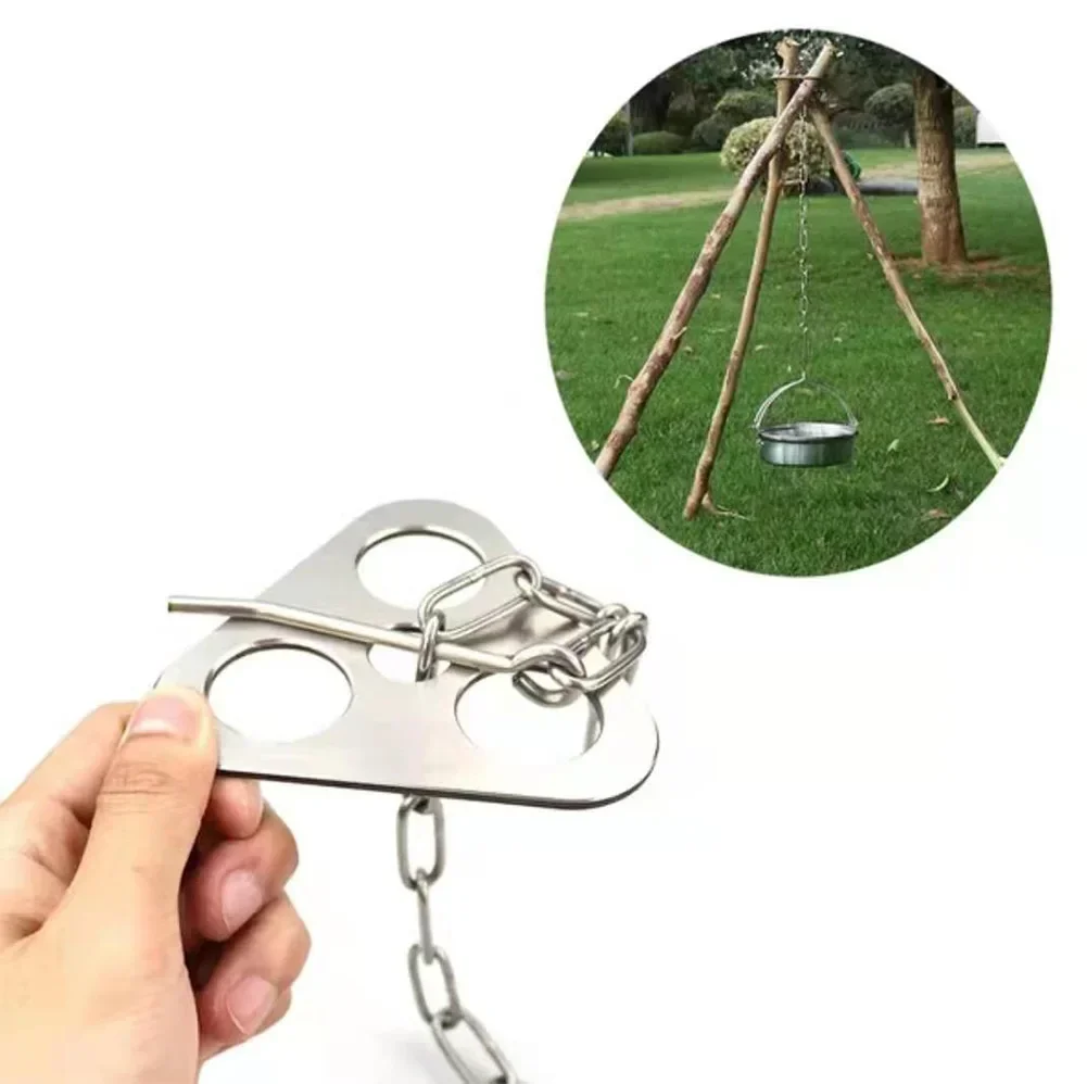 

Portable Camping Gear and Equipment Detachable Outdoor Barbecue Tripod Hanging Rack Campfire Cooking Accessories Set Yoga matt