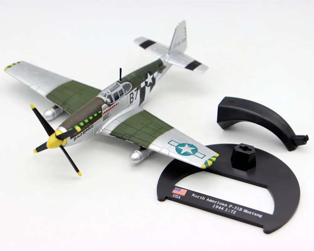 1/72 US P-51B Mustang 1944 WW2 Fighter Model Alloy Finished Aircraft North American Military Collection Special Price In Stock