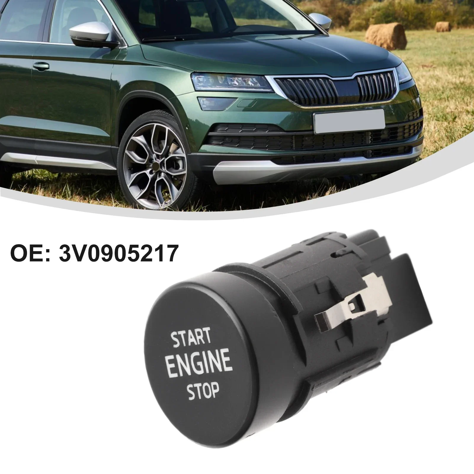 Replacement Start Stop Engine Switch for Skoda For Superb OEM 3V0905217A Fits 2018 2021 Kodiaq 2017 2021 Octavia and Scala