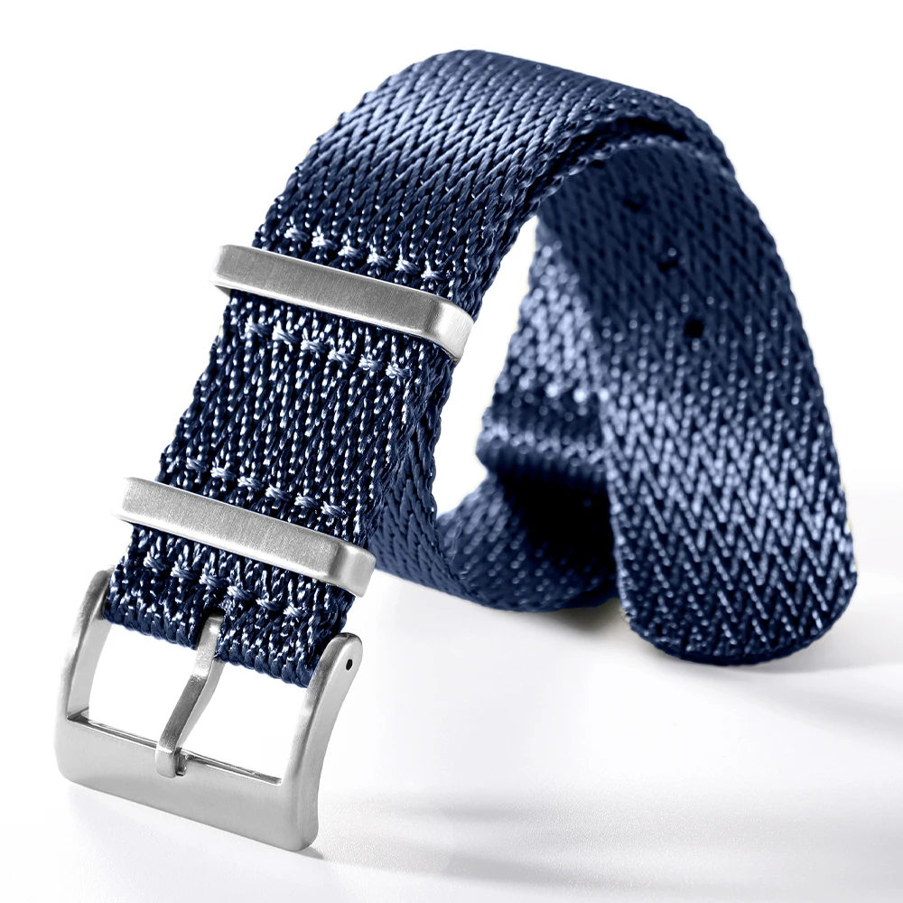 Universelles geripptes Nylon-Uhrenarmband für Militärarmband, Stoffarmband für Seiko 18 mm, 20 mm, 22 mm, Herren- und Damen-Sportarmband