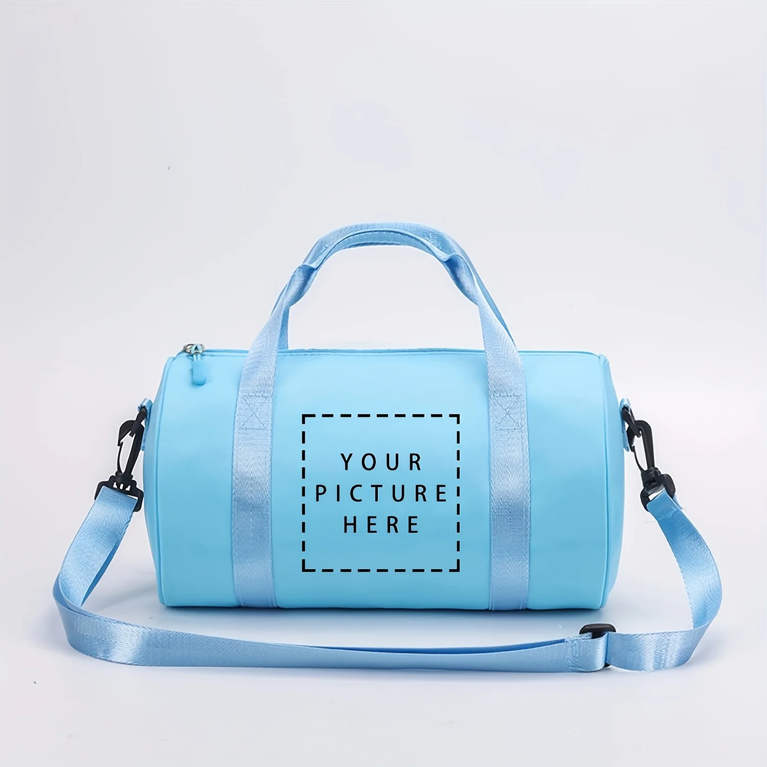 1pc Fashionable Custom Letter/Logo Hand Gym Bag, Large Capacity Single Room Adjustable Storage Bag, Suitable for Fitness, Travel