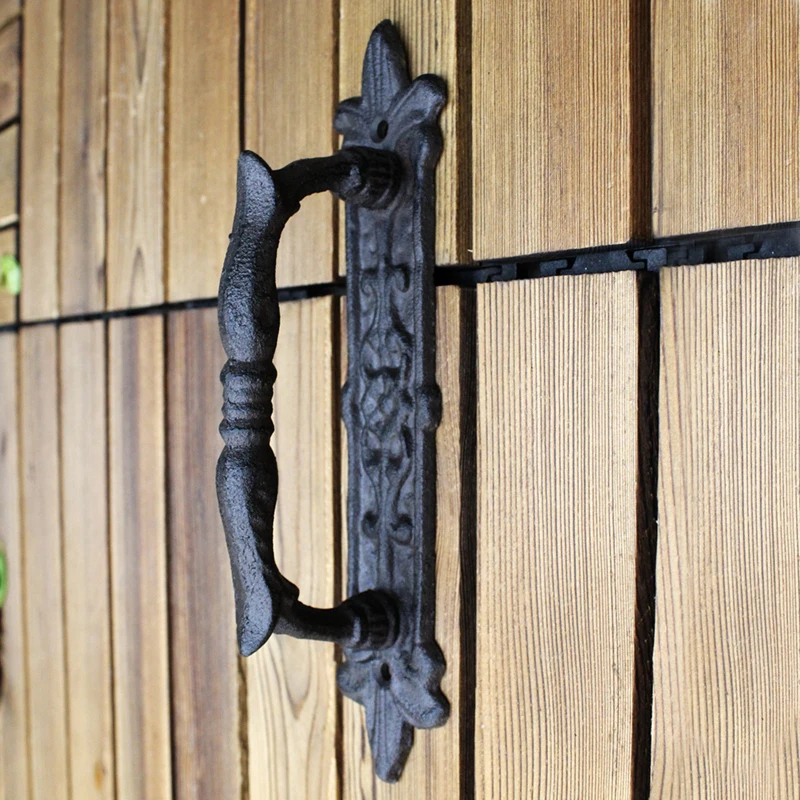 Vintage Atmosphere Garden Patio Cast Iron Craft Door Handle Handle Handle Home Decor Wall Decor Door Handle