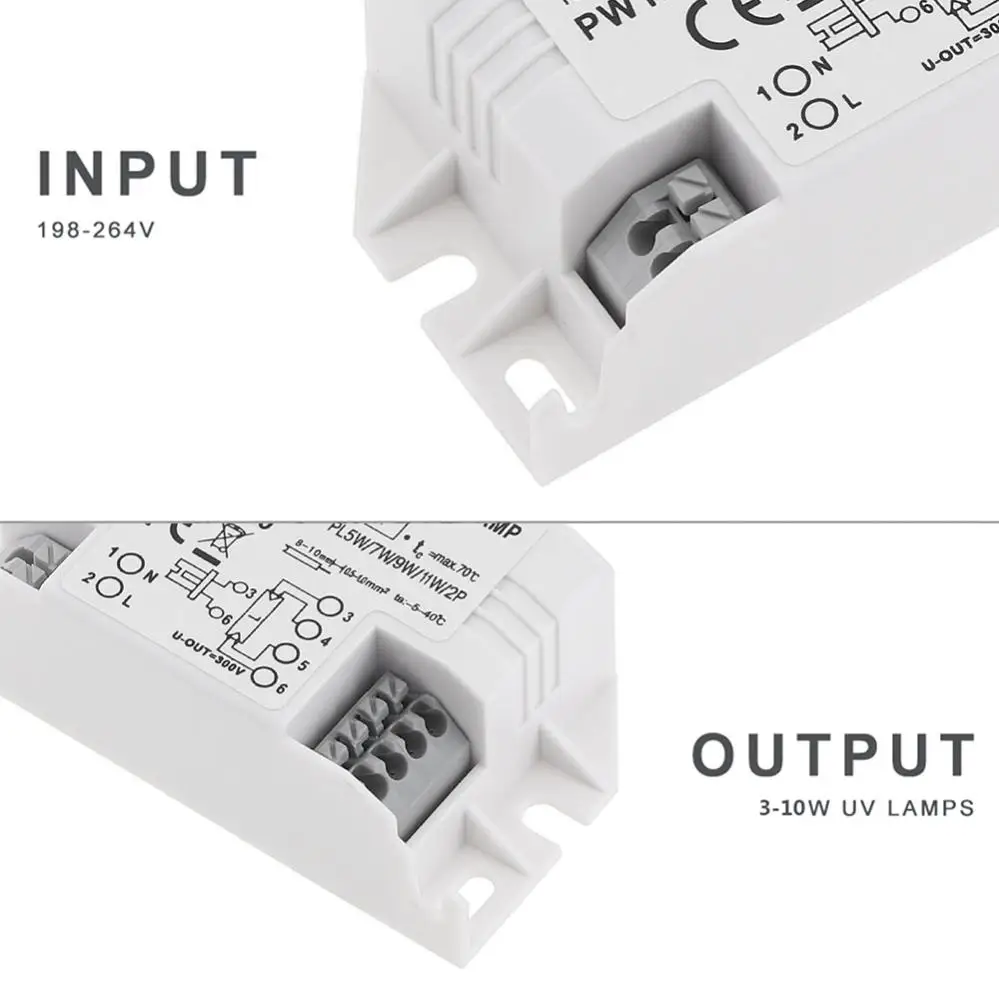 3-10W Electronic Ballast 220V Universal Ballast For G23 G10q G5 Suitable for UV Tube