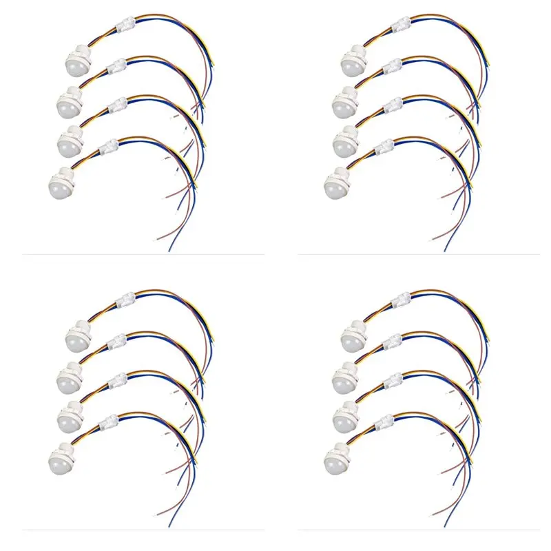 【LAST CHANCE】16Pcs Motion Sensor Light Switch, PIR Sensor Smart Detection Switch, AC110-240V Ceiling Or Wall Mount Smart Light S