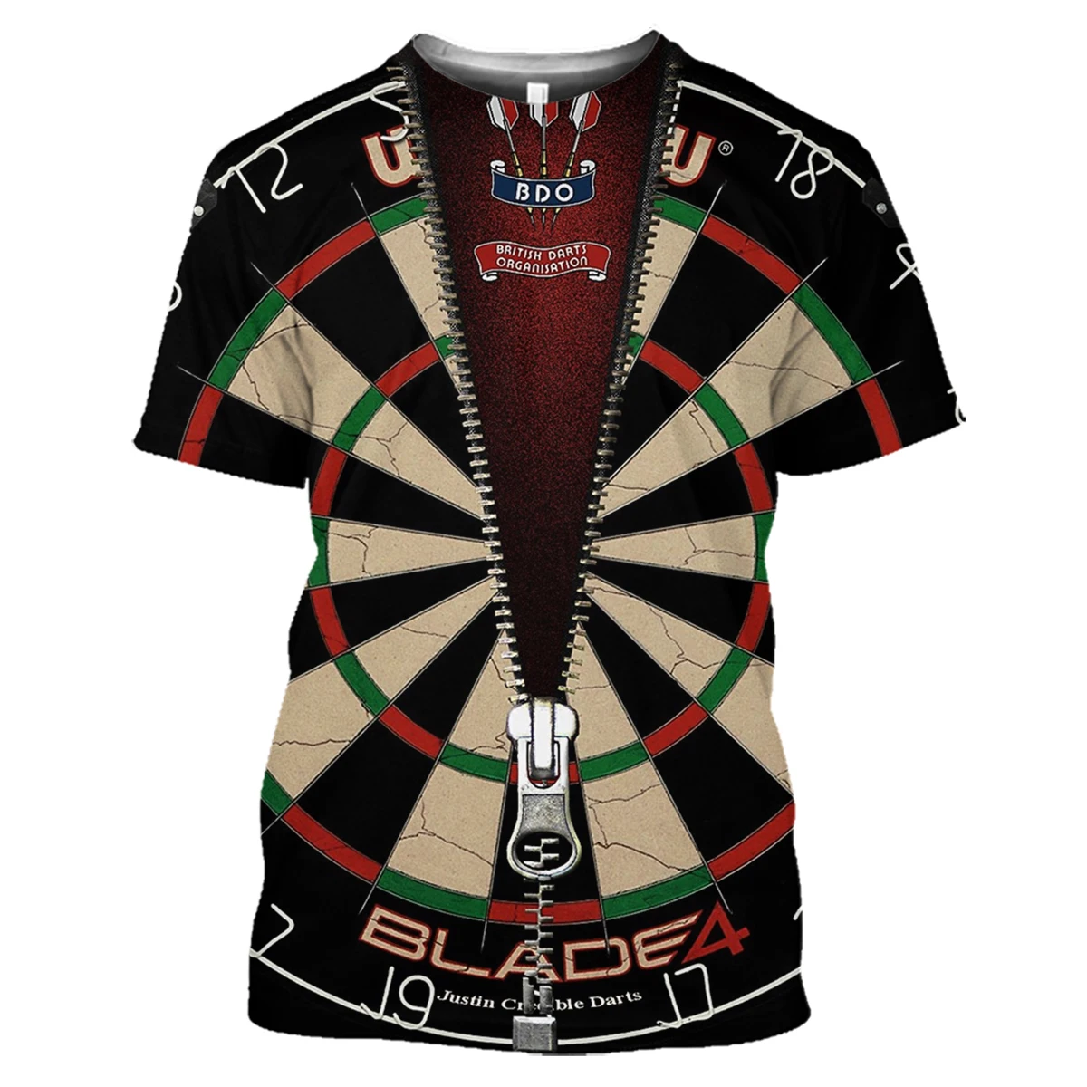 New Dart Board 3D Print Summer Men Women Crew Neck T-shirt Casual Short Sleeve Streetwear Oversized Tops Fashion Unisex Clothing