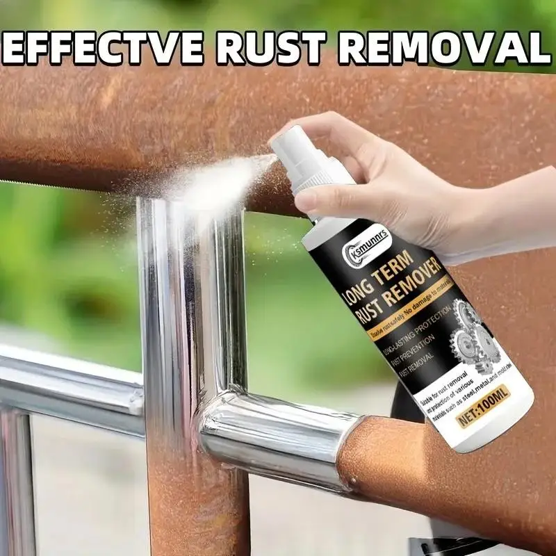 Home Metal Rust Prevention Polishing Spray, Multi-Purpose Renewal Spray with Press Nozzle, Stain Removal & Rust Removal