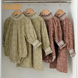 Infant Baby Girls Long Sleeve Sweet Printing Sisters Dress Spring Autumn Rompers Kids Baby Girls Princess Clothes Rompers