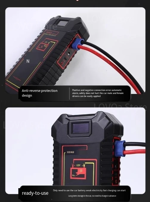 Car emergency start power supply 12v battery loss of and electric treasure artifact non-lithium super capacitor