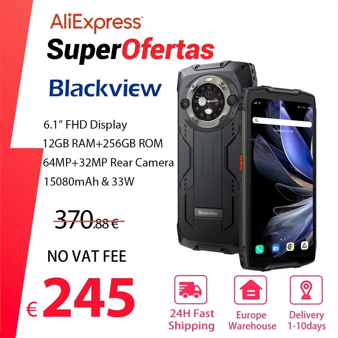 [World Premiere] Blackview BV9300 PRO Rugged Smartphone Helio G99 Android 13 Mobile Phone 24GB RAM+256GB Dual Display Cellphones