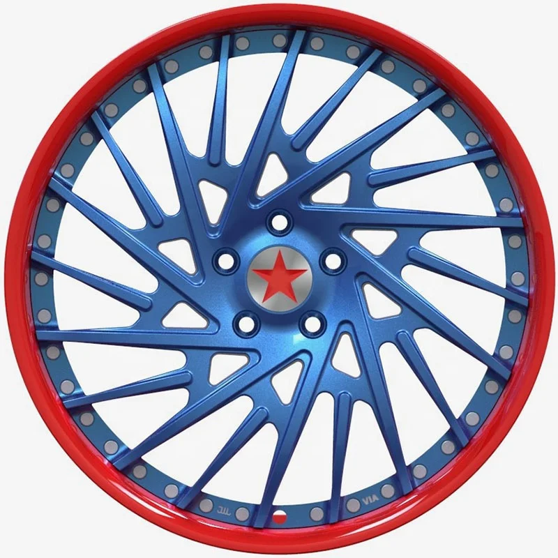 

Brand 2 Piece Custom Wheel 6061-T6 Aluminum Forged Car Rim Forged Alloy Wheel 5 Bolt Holes 5x112