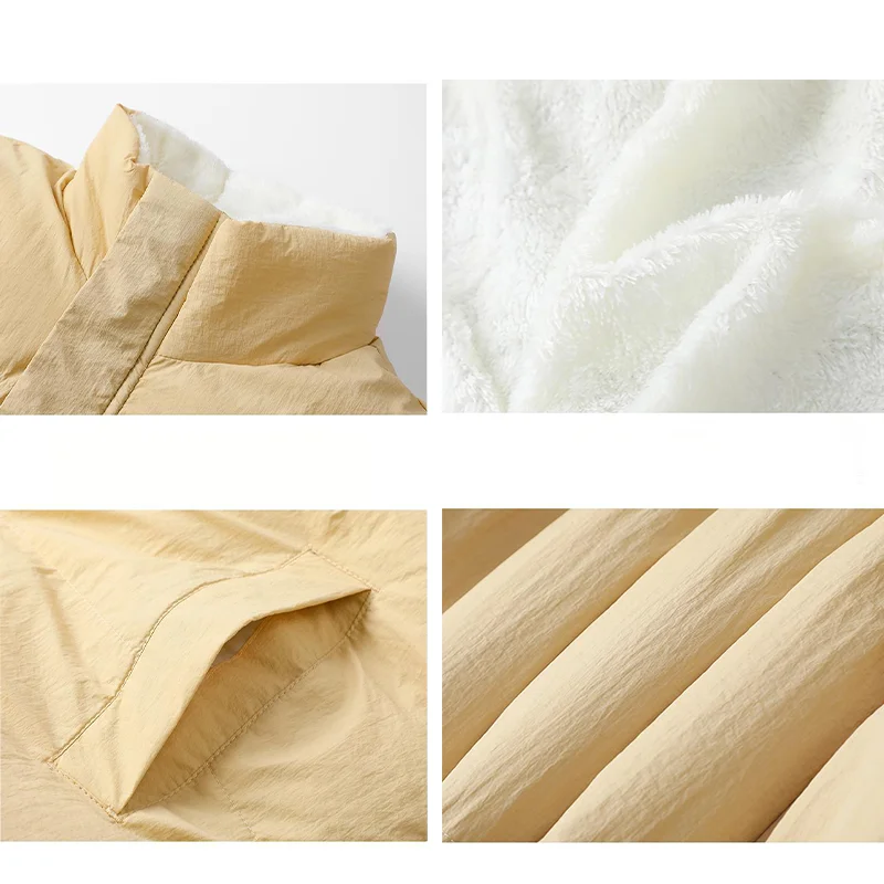 Hommes Parkas épais chaud hiver veste matelassée veste ample décontracté coton rembourré manteau automne hiver col montant vêtements d'extérieur