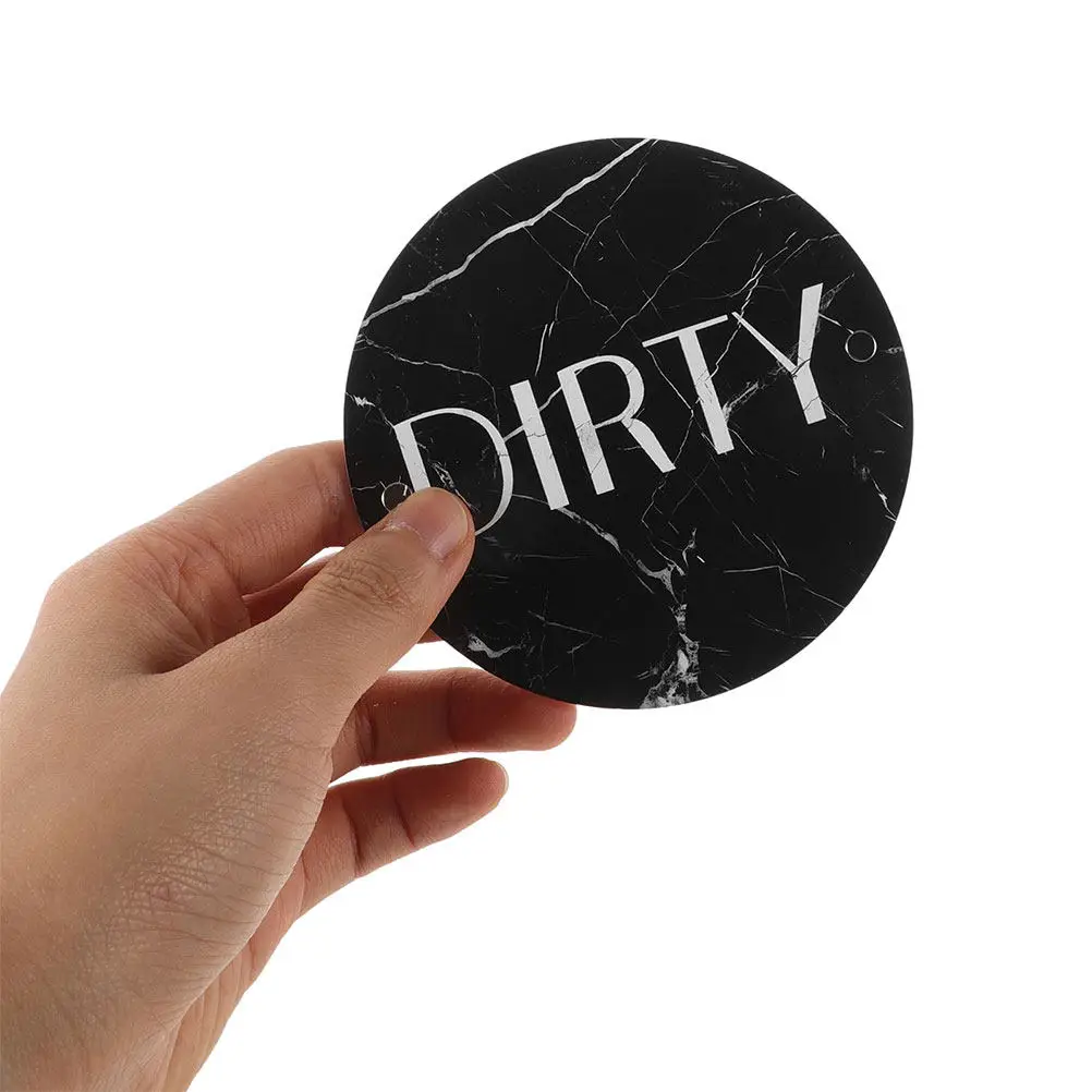 

2Pcs Dishwasher Magnet Clean Dirty Sign Doublesided Magnetic Slider Indicator Spacesaving Design Kitchen Appliance