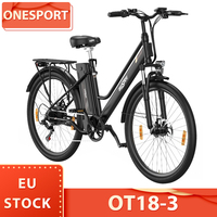 ONESPORT OT18-3 Electric Bike 26*2.35 inch Tires 250W Motor Electric City E-Bike 36V 14.4Ah Battery 100km Range 25km/h Max Speed