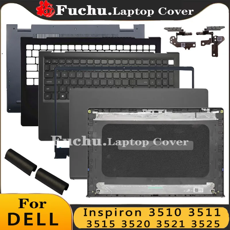 

NEW For DELL Inspiron 15 3510 3511 3515 3520 3521 3525 Black Laptop LCD Back Cover/Front Bezel/Hinges/Palmrest/Bottom Case