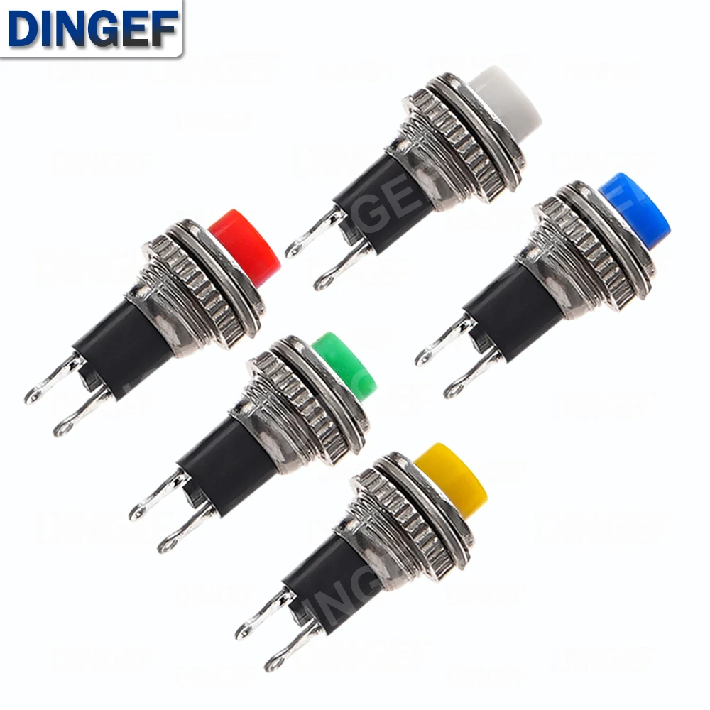 10 mm Momentan AUS-(EIN) Drucktastenschalter Oberes Schraubgewinde DS-316 DS-314 Schalttafelmontage