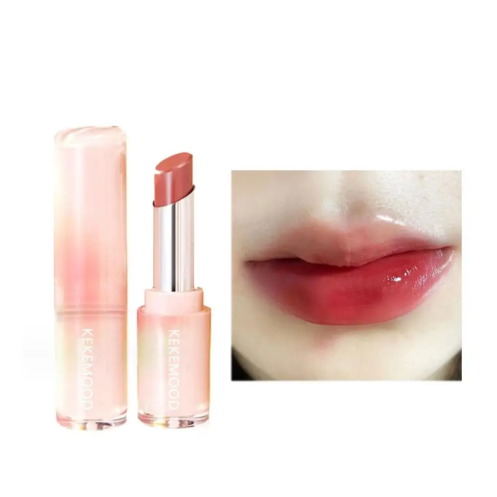 6 colori Jelly Lipstick specchio idratante Water Light Tint Solid Brown Red Lip Glass Glaze Lip Makeup Gloss Cosmetics Tea I2U9
