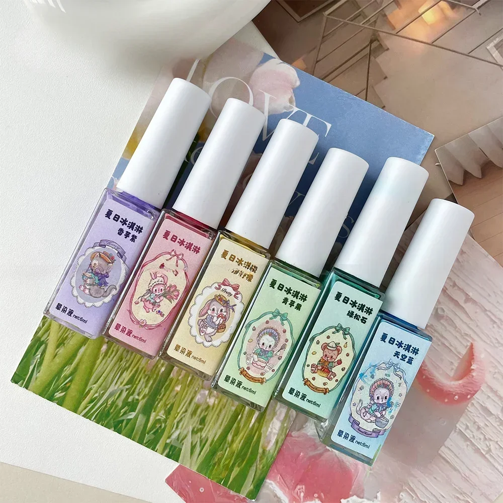 

6ml Watercolor Blooming Gel Polish Gradient Flower Ink Marble Semi Permanent Nail Varnish Gel Paint Nail Art Design Supplies