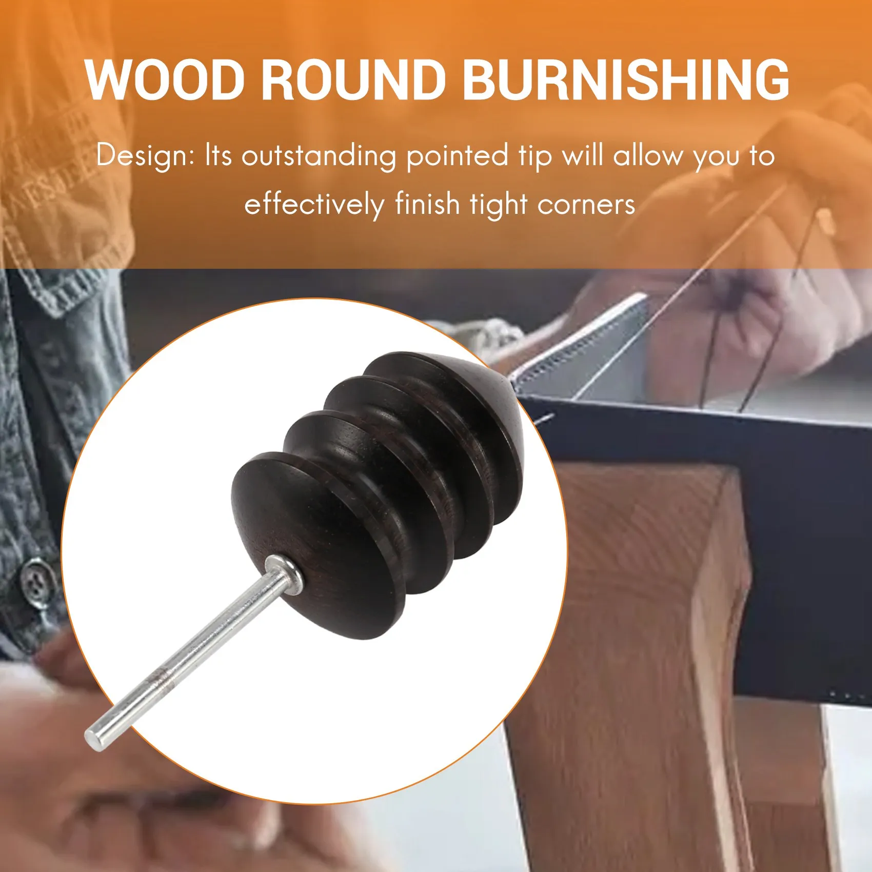 Top Sale Pointed Tip Leather Burnisher leather Slicker Tool Drill Sets-1/8inch (3mm) Shank For Rotary Tools (2Pcs)