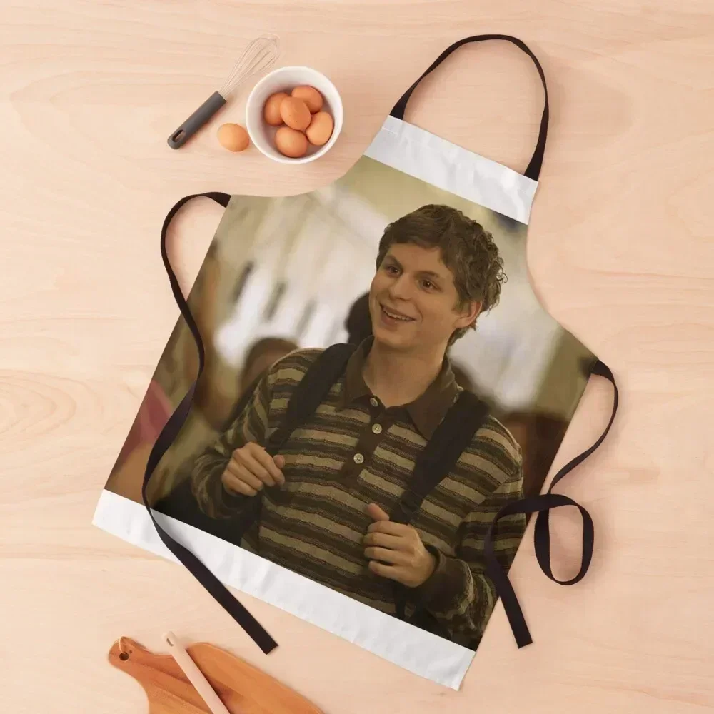 

Michael Cera Apron Kitchen Items Kitchenware Costume Waiter Waterproof Kitchen For Women Apron