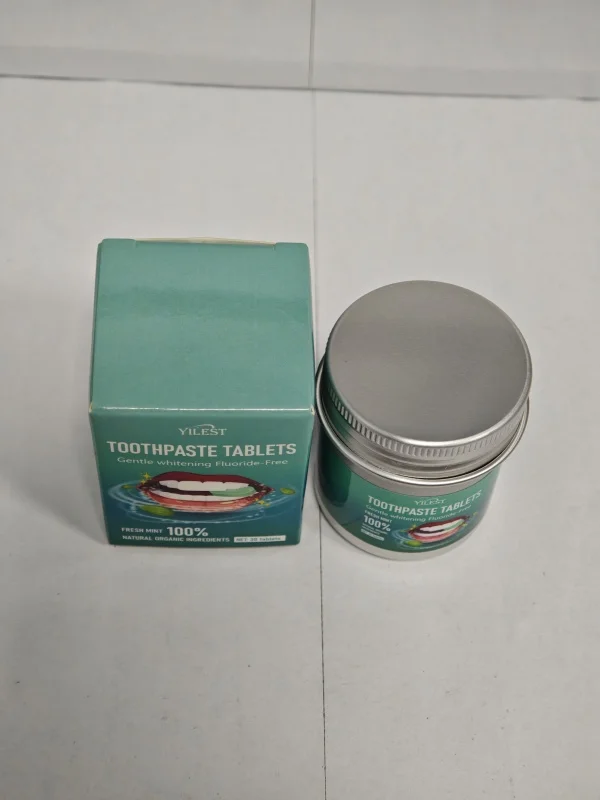 أقراص معجون الأسنان الصلبة 60/30 قرص نكهة النعناع إزالة بقع الدخان وتحسين رائحة الفم الكريهة العناية بالفم الطازج أثناء التنقل #3