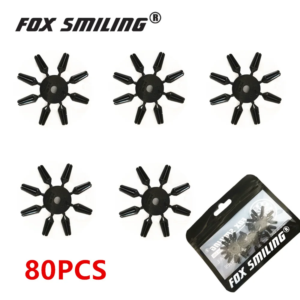 Fox Smiling 80PCS Nylon Dart Flights Wings Protector Tail Savers Accessories, 1 Set Is 8pcs