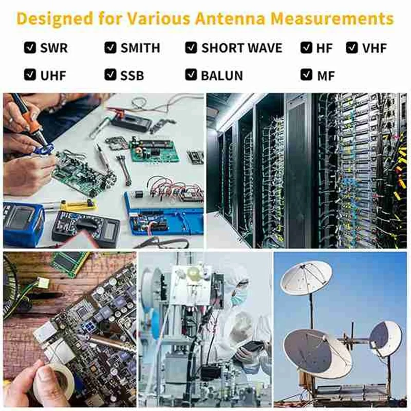 New Litevna-64 50Khz-6.3Ghz Litevna 4Inch Touch Screen Vector Network Analyzer HF UHF Antenna Analyzer Update Of Nanovna