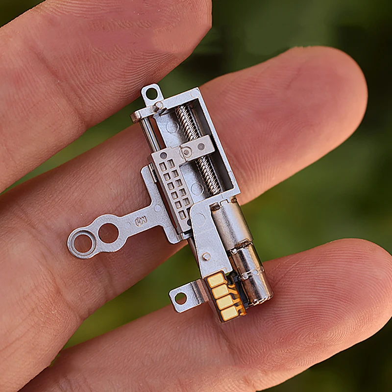 Micro Tiny 5mm Precision Planetary Gearbox Gear Stepper Motor 2-Phase 4-Wire Stepping Motor Linear Screw Metal Slider Stoke 5mm