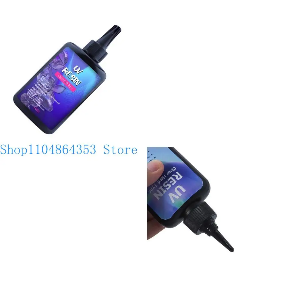 

652f DIY UV -смола для ювелирных изделий, делая ясные солнечные лучи, активированный клей, мягкий клей для фильтрации вредного