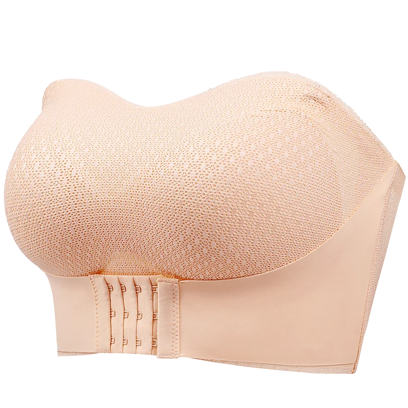 Sexy Push Up Bra Front Closure Strapless Underwear for Women Plus Size Invisible Brassiere Wireless Breathable Female Lingerie