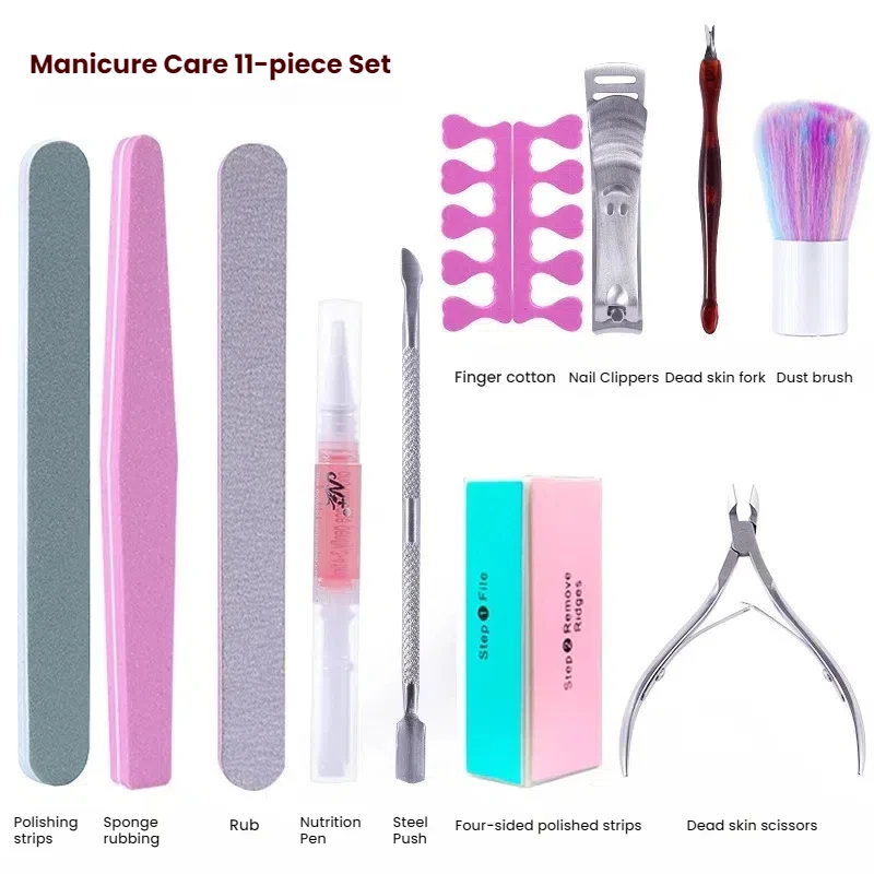 Conjunto profissional de ferramentas para arte em unhas, kit completo de ferramentas de manicure para abertura de loja, grau de salão para projetos de design de cuidados com as unhas