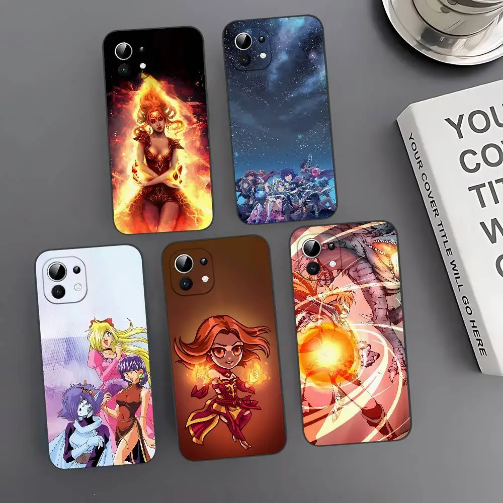 Чехол для телефона Anime L-Lina I-Inverse Slim черного цвета с защитой от ударов: идеально подходит для Xiaomi 12,11,12S Ultra и Redmi Note 11,10T,9,9A,8Pro,8T,5G