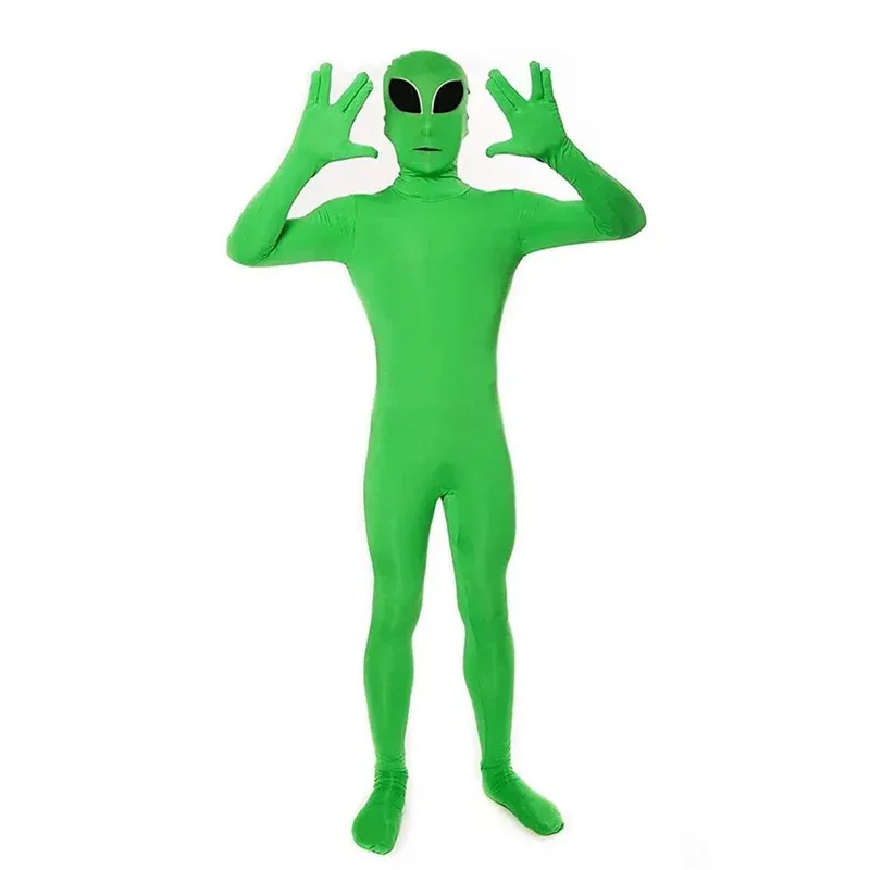 CyET Alien Kostüm Deep Space Lord Scary Monster Cosplay Erwachsene Kinder Halloween Party Festival Bühne Kinder Kleidung Overall Su
