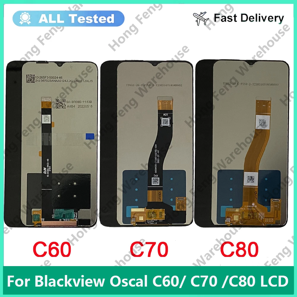 100%Tested OSCAL C60 C70 C80 LCD Display For Blackview Oscal C60 C70 C80 LCD Display Touch Screen Digitizer Assembly Replacement