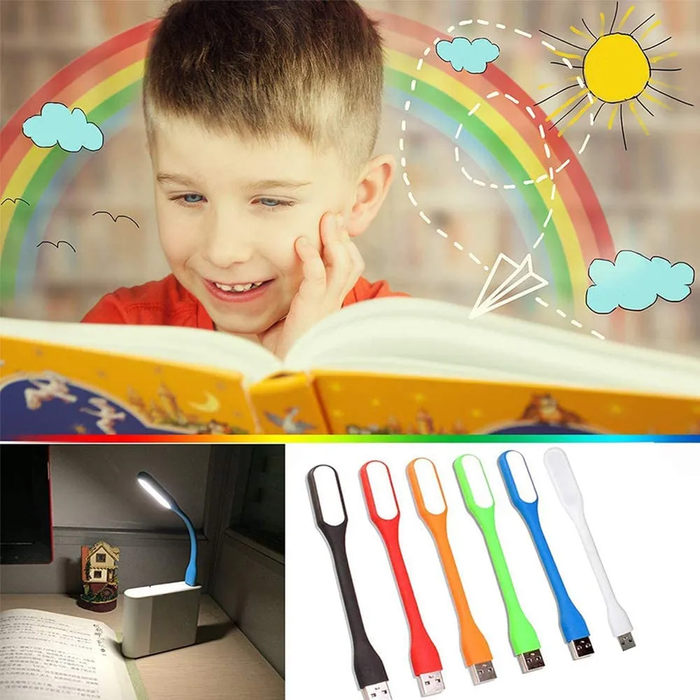 Portable USB 5V LED Reading Lamp Mini Book Light with USB For Power bank/computer Led Lamp Protect Eyesight USB LED laptop