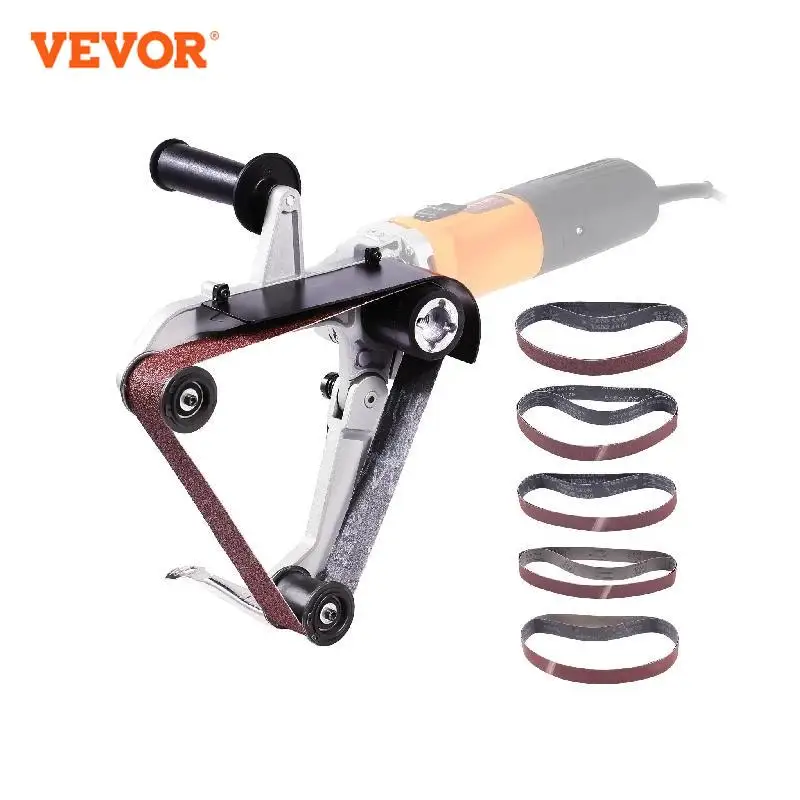 VEVOR Adaptateur de Ponceuse à Bande pour Meuleuse d'Angle Accessoire de Ponçage de Polissage de