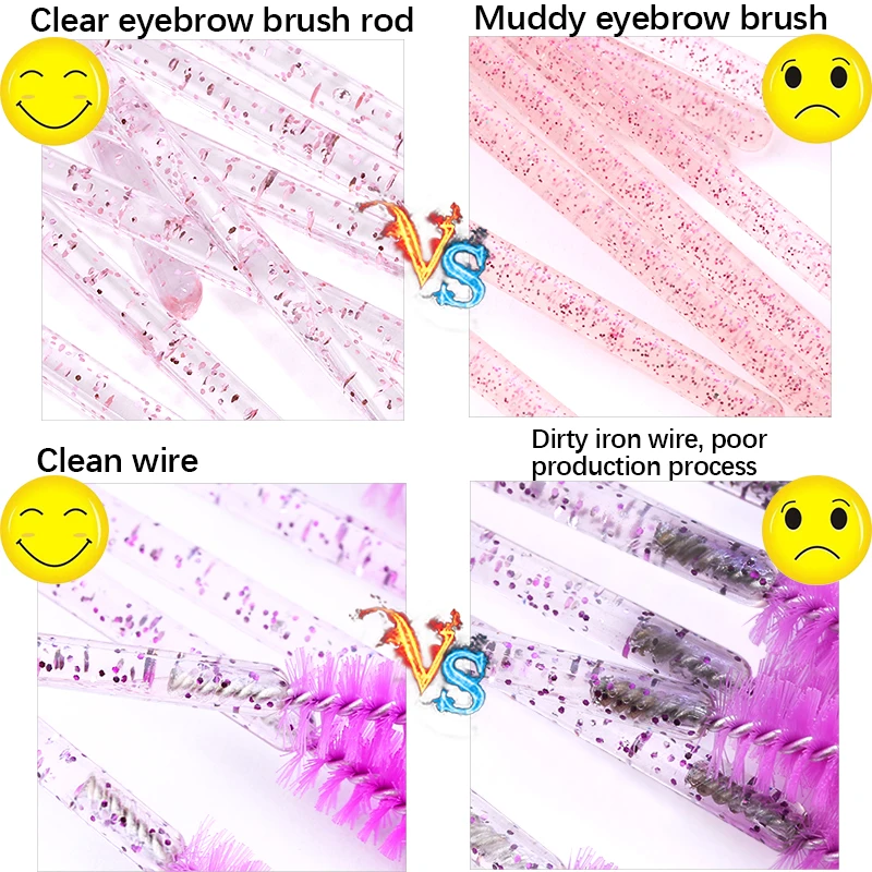 Applicateur de bâton jetable pour Extension de cils, brosse à cils, Mascara, hélice, ensemble de pinceaux de maquillage pour sourcils, outils de maquillage, 200 pièces