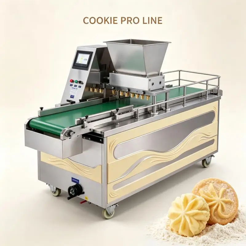 Automatic Biscuit Making Machine Commercial Cookies Forming Equipment Stainless Steel Bakery Production Equipment