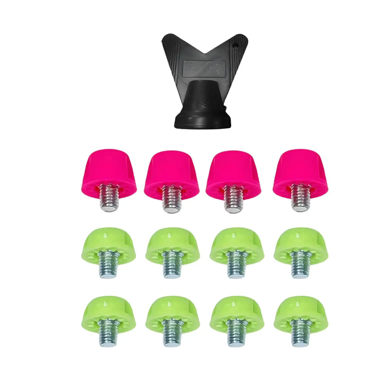 

Athletic Football Boot Studs Nylon Cleats Replacement Kit with Wrench for Outdoor Soccer Sneakers