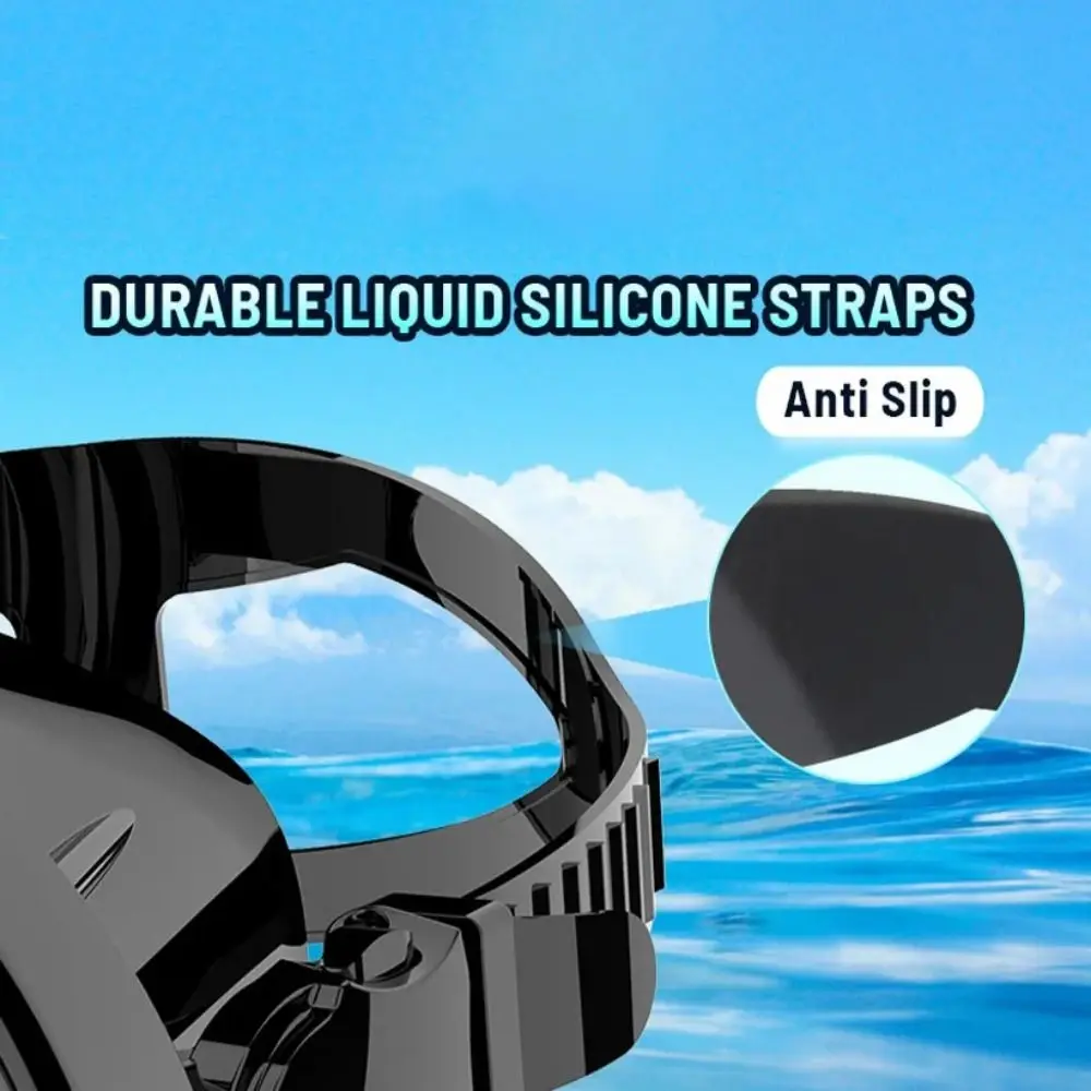 New Classic Oval Diving Mask Silicone Retro-Style Spearfishing Mask Panoramic Wide View Scuba Goggles Adults