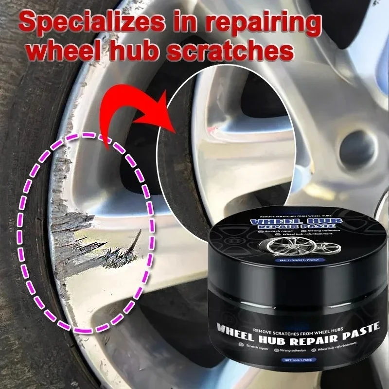 Wheel hub Scratch Repair wax - Automobile tire detail repair and deep conditioning, no residue