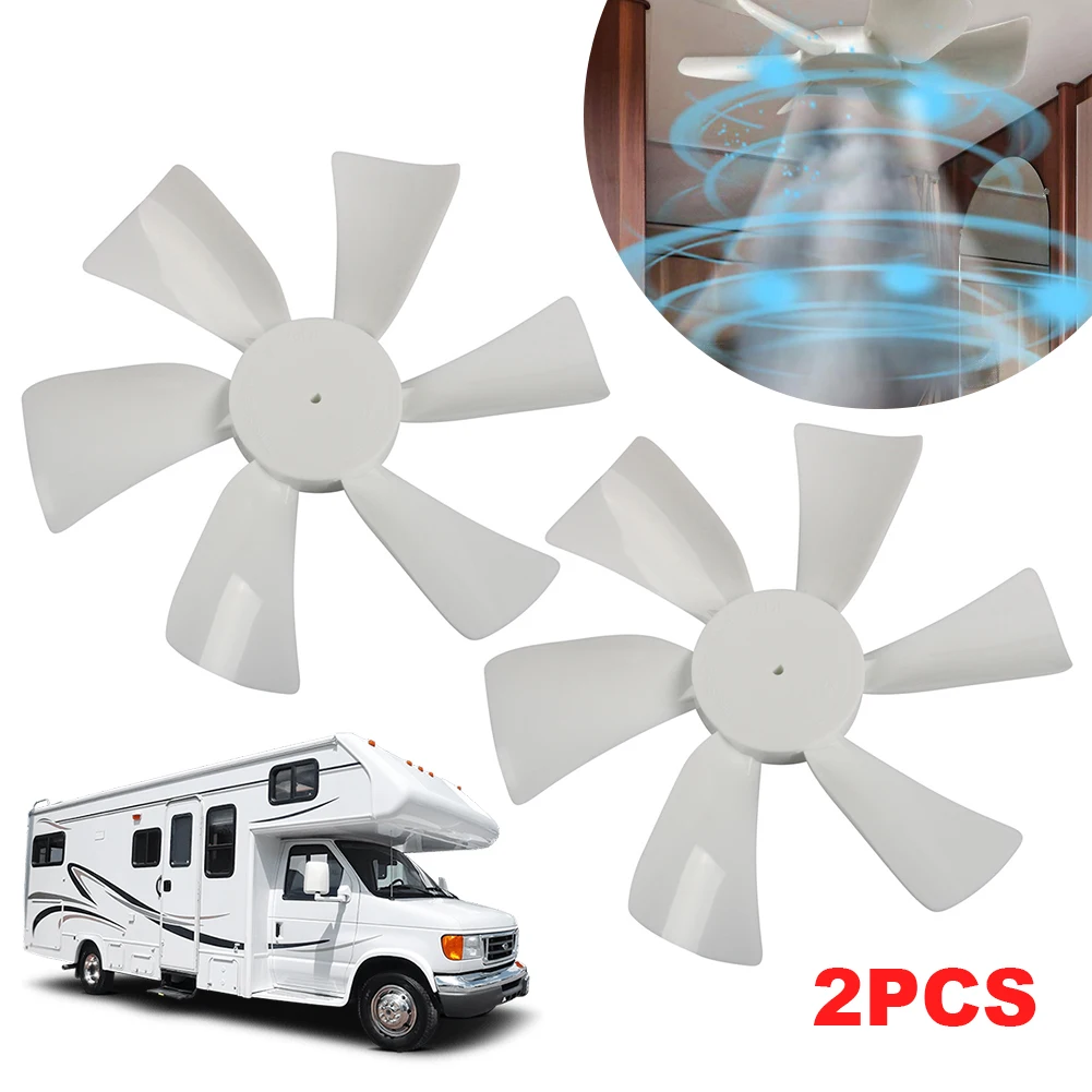 شفرة مروحة تهوية حمام RV ، شفرة مروحة الكامبر ، متوافقة مع فتحات السقف RV ، أغطية المدى ، عمود D ، 6 بوصة ، 2