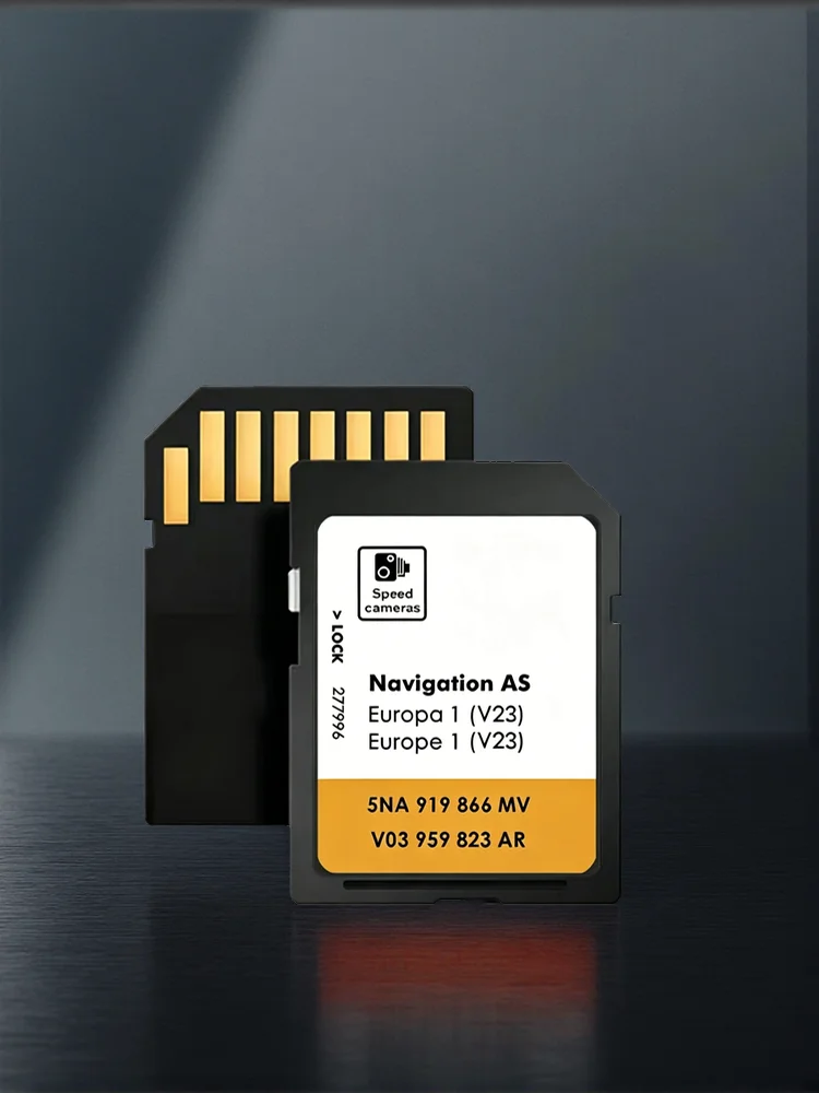Najnowsza karta SD V23 2026 z mapami Europy do Volkswagen MIB2 Discover Media Map Sat Navi z naklejkami przeciwmgielnymi na lusterka wsteczne. — zdjęcie produktu 7