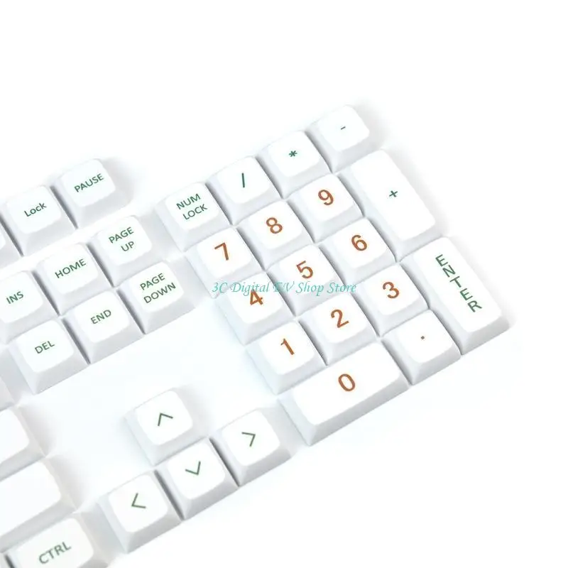 E74d 139 tasti tintura tintura a 5 tasti tastiera a 5 lati keycaps PBT set xda profilo arancione