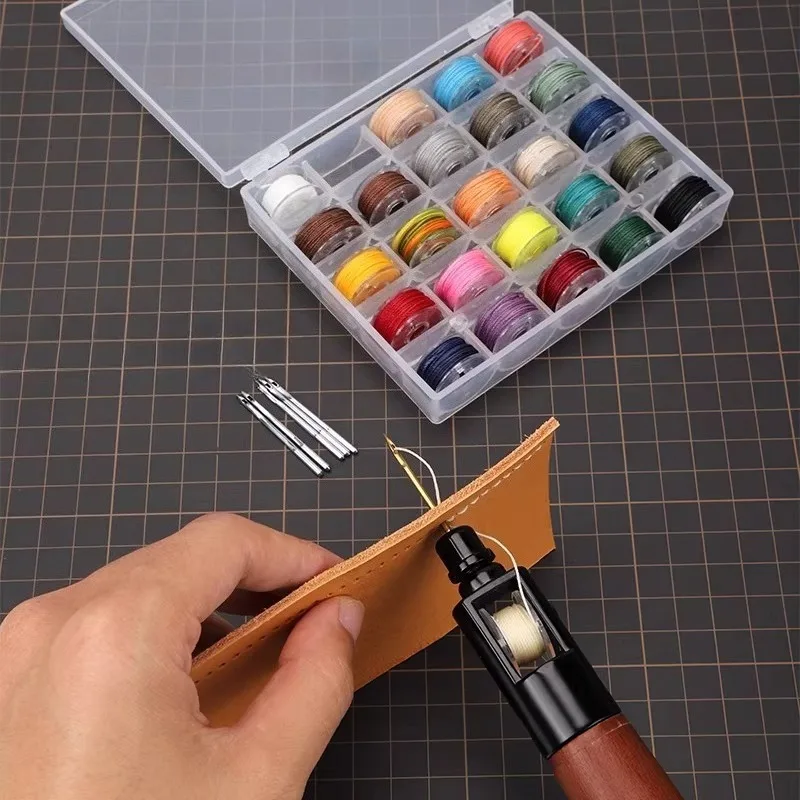 Leather Repair Hand Stitching Awl Labor-saving Craft Sewing Speedy Stitcher Multifunctional Shoe Mending DIY Leatherworking Tool