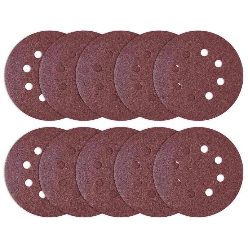 125mm Random Orbital Sander Discs 80/100/120/150/180 Grits Aluminum Oxide Material Shape Paper Polish Stone