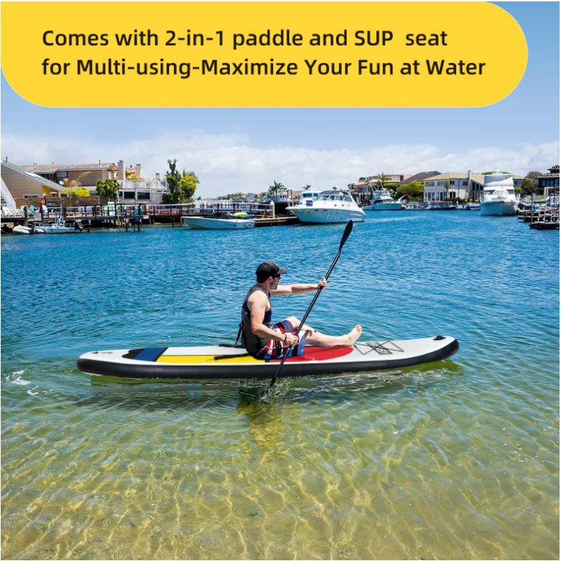 Hot Selling Customized Inflatable SUP Stand-Up Paddle Board Unisex Waterplay Surfing Made PVC