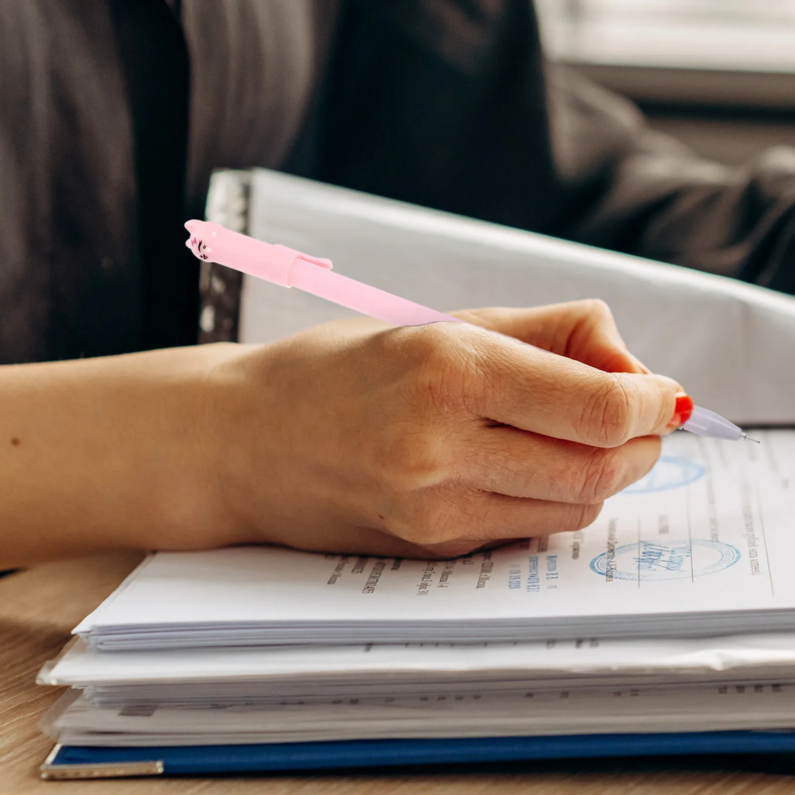 

6Pcs Cat Gel Pens Cute Cartoon Writing Ink Pens for Students School Office Home Smooth Writing Kawaii Stationery Creative Design